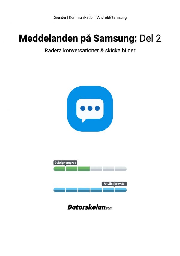 En guide om Meddelanden på Samsung