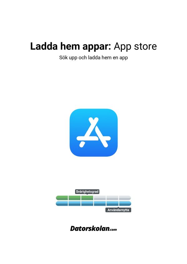 Ladda hem appar: App Store