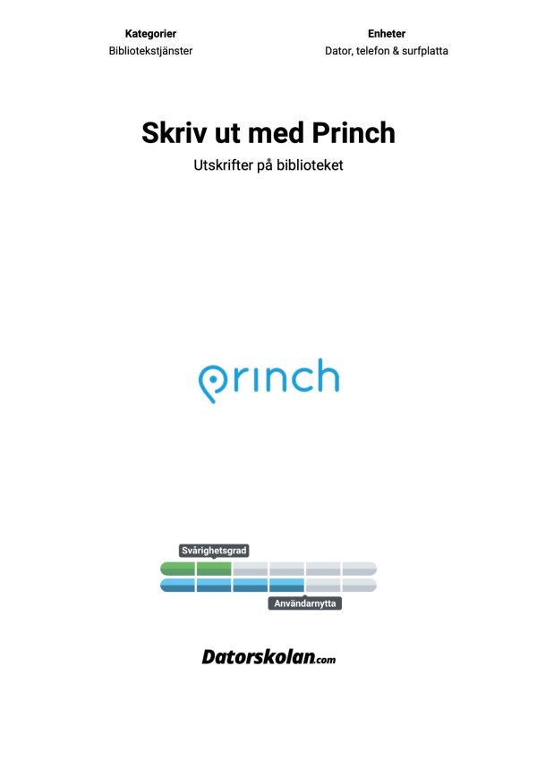 Skriv ut med Princh